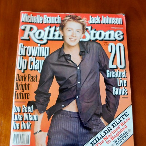Clay Aiken Photo, Tour Book & Rolling Stone Magazine - Picture 1 of 8
